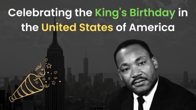 Celebrating the King's Birthday in the United States of America