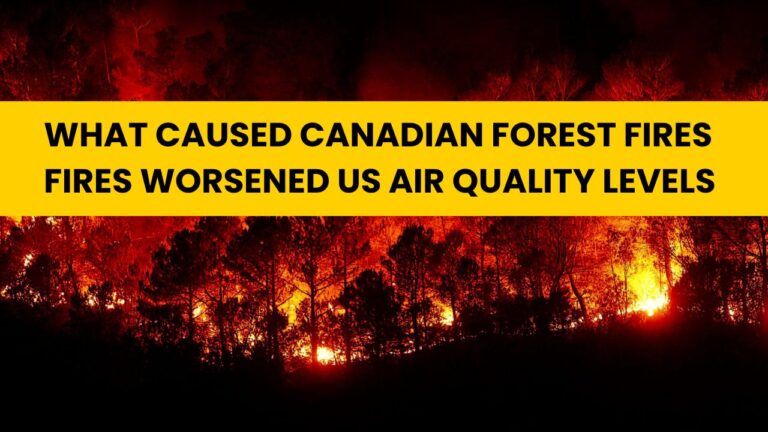 What caused Canadian forest fires Fires worsened US air quality levels